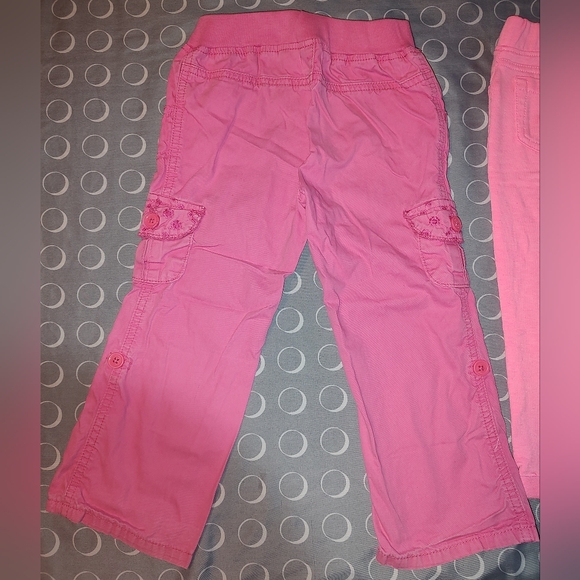 Two fleece shirts w/ pink pants, sz 4 - Picture 6 of 15